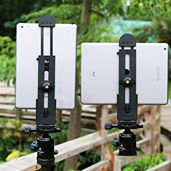 Ulanzi iPad Tablet Tripod Mount Adapter Flexible Adjustable Clamp Tablet Holder for iPad Air Pro,Microsoft Surface and Most Tablets (5inch-12inch Screen)Etc.