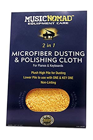 Music Nomad MN230 Microfiber Dusting and Polishing Cloth for Pianos and Keyboards