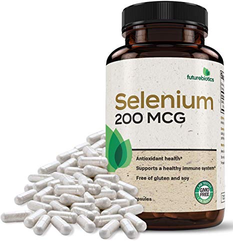 Futurebiotics Selenium 200 mcg for Thyroid, Prostate and Heart Health - Selenium Amino Acid Complex - Essential Trace Mineral with Superior Absorption, Non GMO Gluten Free Soy Free, 250 Capsules