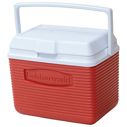 Rubbermaid Cooler, 10 qt., Red (FG2A1104MODRD)