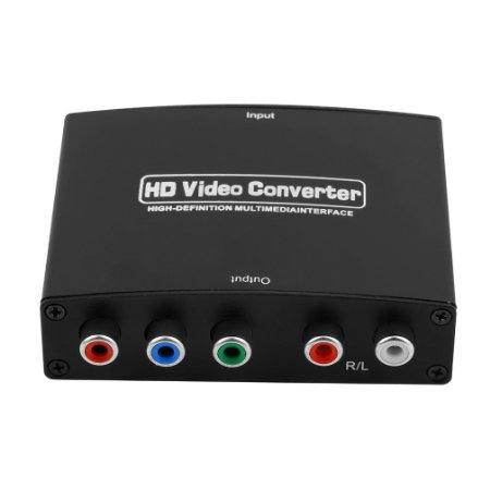 LESHP HDMI to RGB Component (YPbPr) Video  R/L Audio Adapter Converter HD TV