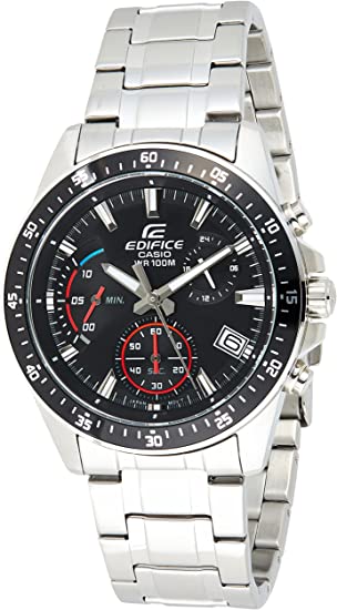 Casio Men's Edifice EFV540D-2AV Silver Stainless-Steel Japanese Quartz Diving Watch