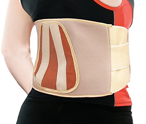 Wonder Care Lower Lumbar Spinal Back Support Belt with Double Elastic Strap (Extra Large (XXL)