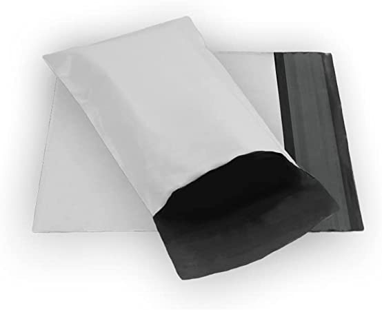 100 EcoSwift 4 x 6 White Small Poly Mailer Size #00 Self Sealing Envelopes Plastic Shipping Mailing Bags 4x6 1.7 mil