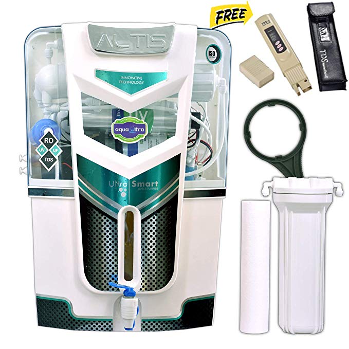 Aqua Ultra Altis RO UV UF TDS Alkaline Water Purifier with Free Digital TDS Meter