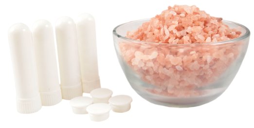 All Natural Pink Himalayan Salt Nasal Inhalers, Salt Inhaler for Respiratory Relief (4 Pack)