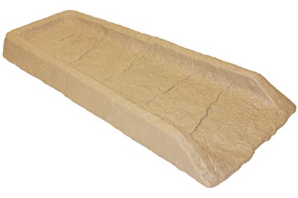 EMSCO Natural Resin Splash Block – Sandstone Color – Prevents Washouts and Protects House Foundations