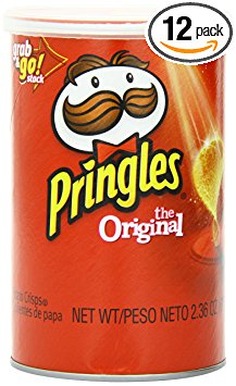 Pringles Original Grab and Go Pack, 2.36 Ounce (Pack of 12)