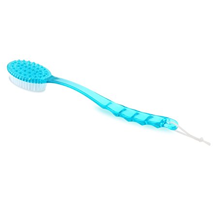 Pixnor Long Hand Bath Shower Back brush scrubber massager mobility disability Help Bathing Aid AID (Blue)