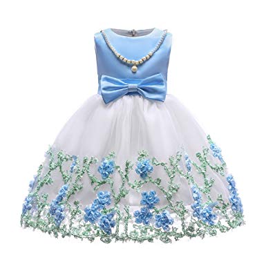 NSSMWTTC Flower Girl Pageant Dress Kids Party Dresses,2-9 Years