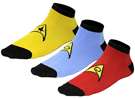 Star Trek Uniform Socks Command, Science, Engineering - 3 Pair