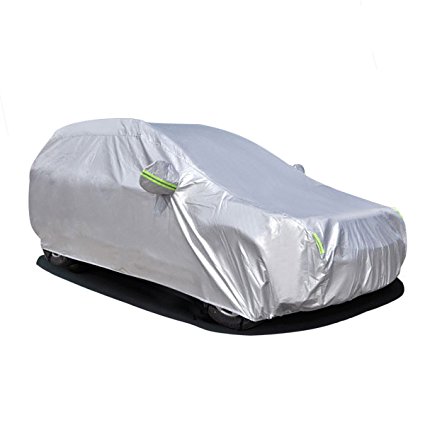 MATCC Car Cover Waterproof Full Size Cover All Season All Weather Protect from Moisture Snow Frost Corrosion Dust Dirt Scrapes Universal Fit for SUV (485*190*185cm)