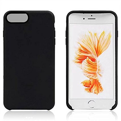 iPhone 7 Plus Case, Evito, Flexible Hybrid Scratch Resistant Back Cover with Shock Absorbing Bumper for Apple iPhone 7/7s Plus (5.5) (Black)