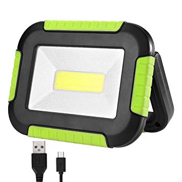 LE USB Rechargeable 10W LED Work Light, 3 Modes, Waterproof Camping Lantern for Outdoor Hiking Walking Emergency