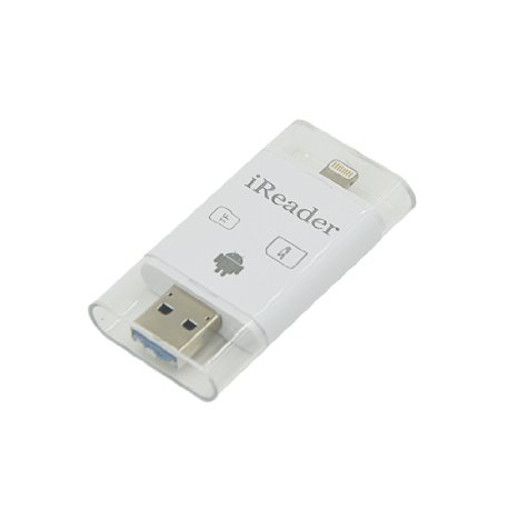 YKSH iReader Memory Card Reader Lightning USB OTG Micro SD Card Adapter for iPhone iPad Android Tablet PC Trail/Deer Cam
