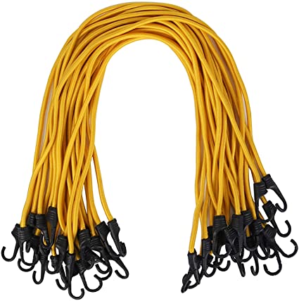 XSTRAP 20PK 40-Inch Yellow Bungee Cords