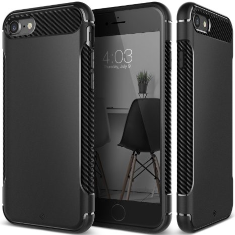 iPhone 7 Case, Caseology [Vault Series] Incognito Hybrid Slim Body Shield [Black] [Stealth Armor] for Apple iPhone 7 (2016)
