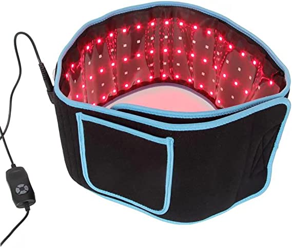 Red Infrared Light Therapy Belt for Pain Relief Home Use Flexible Wearable Wrap Deep Therapy Massager Device with Timer for Back Shoulder Joints Muscle Therapy