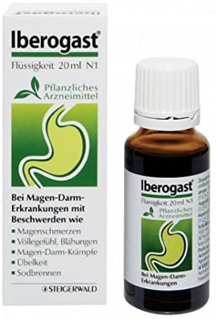 Iberogast Herbal Product Clinically Proven for IBS, Dyspepsia, Abdominal Pain,Cramps,Heartburn,Bloating Constipation etc.