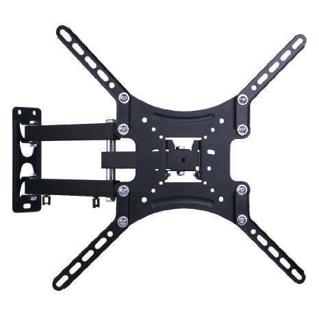 Lumsing Full Motion TV Wall Mount Bracket for 10-55" TVs with Tilt and Swivel Articulating Arm MAX VESA 400X400mm