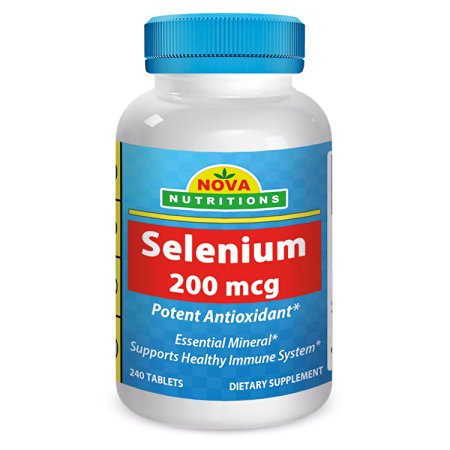 Selenium 200 mcg 240 Tablets by Nova Nutritions