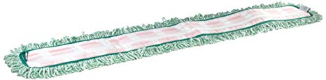 Rubbermaid Commercial HYGEN Microfiber Mop Pad with Fringe, Single Sided, 36-Inch, Green