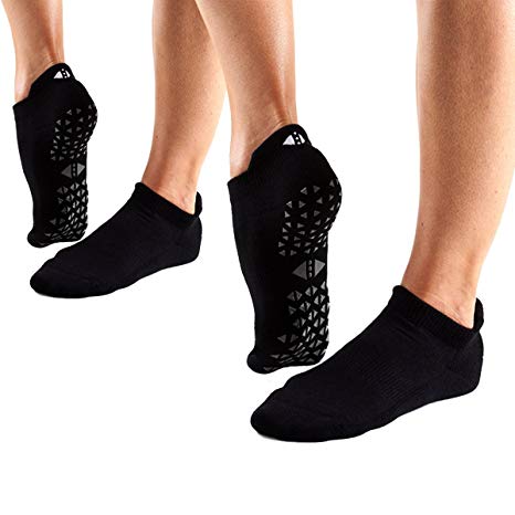Tavi Noir Savvy Grip Socks for Barre, Yoga and Pilates 2 Pack