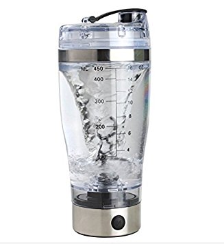 Electric Coffee Protein Shaker Blender My Water Bottle Automatic Movement Vortex Tornado 450ml Free Detachable Smart Mixer Cup (1)