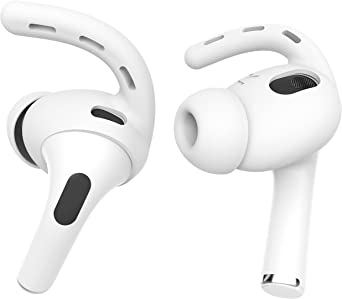 DamonLight 2 Pairs AirPods Ear Hooks Covers [Not Fit in Charging Case] Anti-Slip Ear Covers Accessories Compatible with Apple AirPods 4 [US Patent Registered] - White