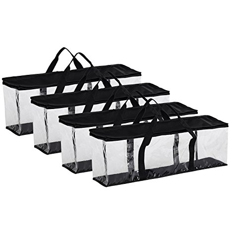 Fasmov Set of 4 DVD Storage Bags Hold up to 160 Dvds (40 Each Bag)