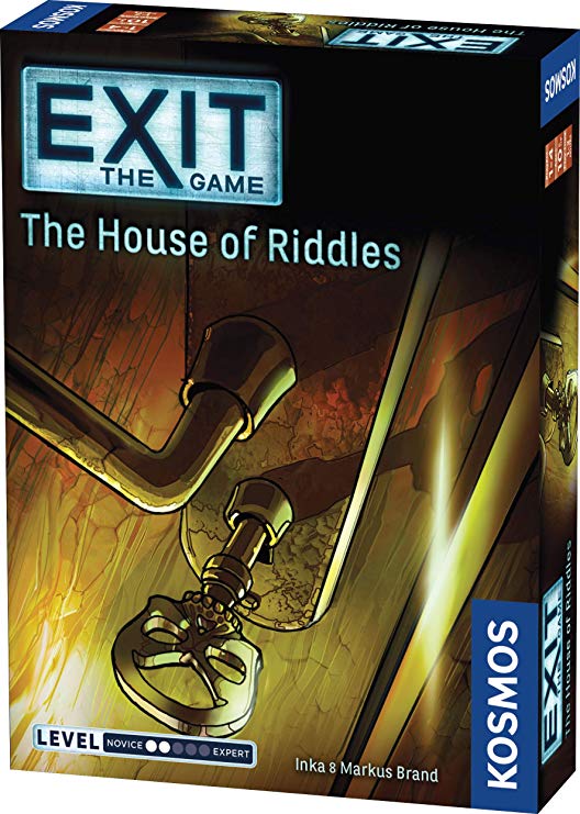 Exit: The House of Riddles | Exit: The Game - A Kosmos Game from Thames & Kosmos | Family-Friendly, Card-Based at-Home Escape Room Experience for 1 to 4 Players, Ages 10