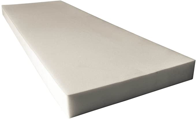 33LB Upholstery Foam 8 Inch Thick Sheet 38 x 78, Conventional Polyurethane Foam Pad Made in The USA