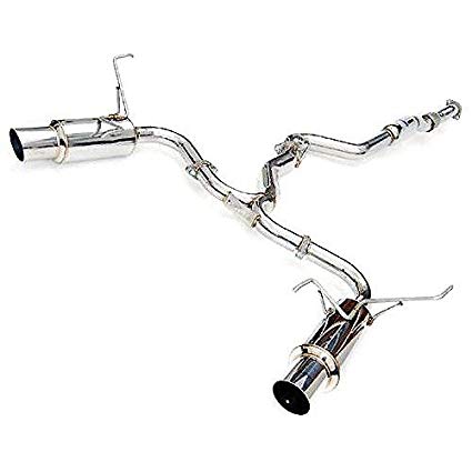 Invidia (HS15STIGTP) N1 Stainless Steel Tip Dual Cat-Back Exhaust System for Subaru WRX/STI