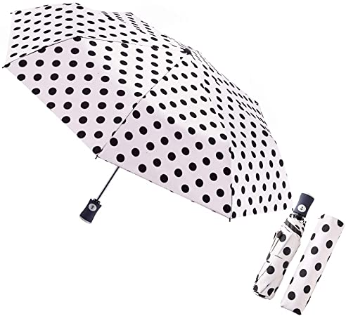 FDJASGY UV Sun Umbrella Compact Folding Travel Umbrella Auto Open Close Compact Folding Rain Umbrellas for Women Men Blocking UV 99.98% Antinode