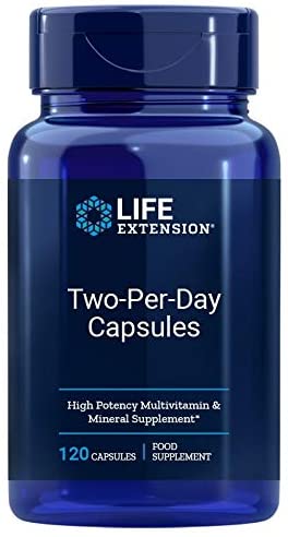 Life Extension Two-Per-Day, Capsules, 120 caps