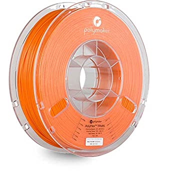 Polymaker PolyFlex TPU95, Flexible TPU Filament for 3D Printer, 1.75mm, 750g, Orange, Dimensional Accuracy  /- 0.05 mm