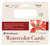 Strathmore 105015 Cold Press Watercolor Cards 5-Inch by 7-Inch 10-Pack 105015