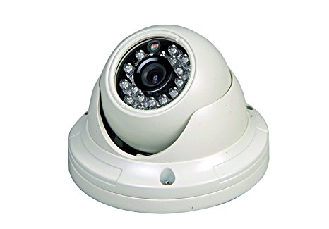 Dome Camera - 850TVL 1030 Color 1/4" CMOS - Low Illumination - 60ft/20m 24IR LED Night Vision Infrared - 3.6mm Fixed Board Lens - Outdoor/Indoor - Weatherproof Vandalproof Aluminium Case- Video CCTV Security Surveillance - ANZA Security AZ758Z