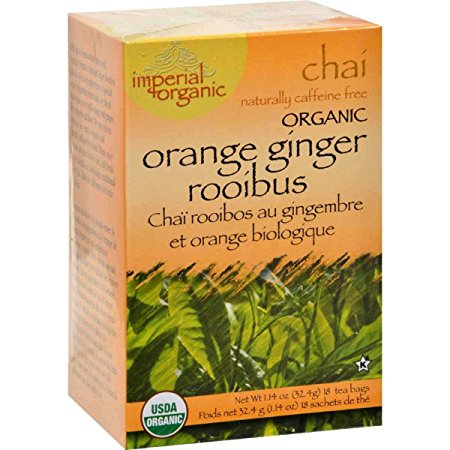 Uncle Lee's Imperial Organic Chai Tea Orange Ginger Rooibus -- 18 Tea Bags