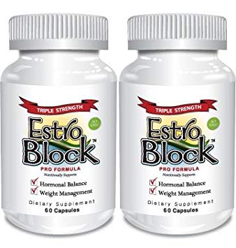 Estroblock PRO TRIPLE STRENGTH - 2-Pack 120 Capsules total, DIM & Indole 3-Carbinol For Natural Hormonal Hormone Balance, Acne (2)