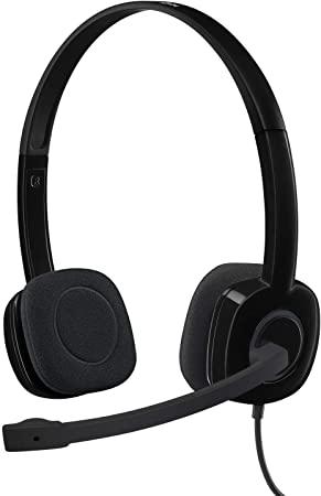 Logitech 3.5 mm Analog Stereo Headset H151 with Boom Microphone - Black