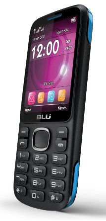 BLU Jenny TV 2.8 T276T Unlocked GSM Dual-SIM Cell Phone w/ 1.3MP Camera - Unlocked Cell Phones - Retail Packaging - Black Blue