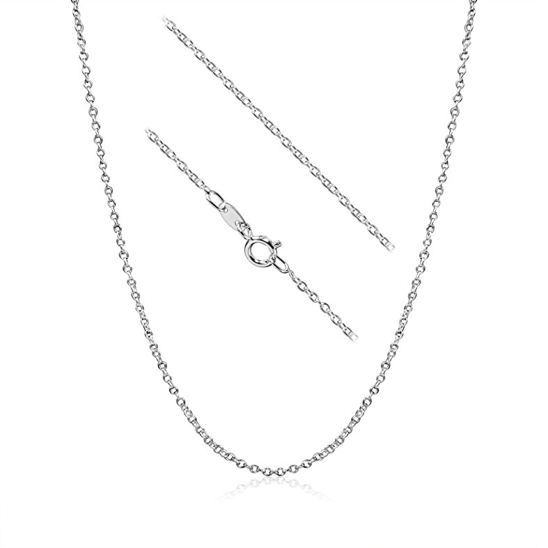 Sterling Silver 1.5mm Cable Chain Necklace