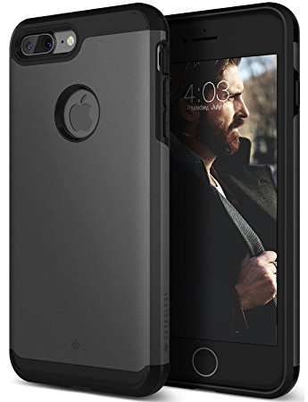 iPhone 7 Plus Case, Caseology [Titan Series] Heavy Duty Protection Defense Shield [Matte Black] [Elite Armor] for Apple iPhone 7 Plus (2016)