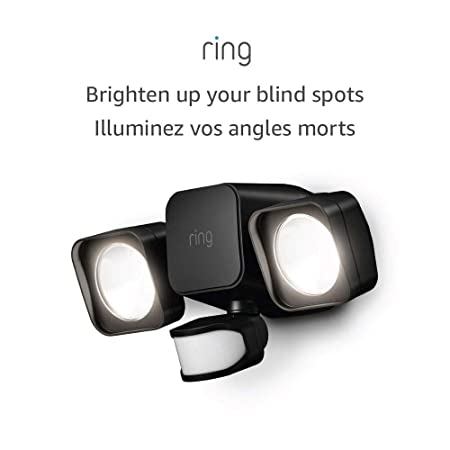 Ring Smart Lighting – Floodlight, Battery-Powered, Outdoor Motion-Sensor Security Light, Black (Ring Bridge required)