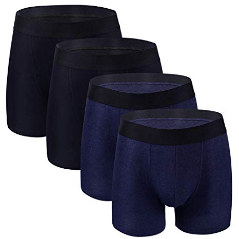COMSOFT Men's Boxer Briefs Soft Cotton Tag-Free Underwear Boxer Briefs