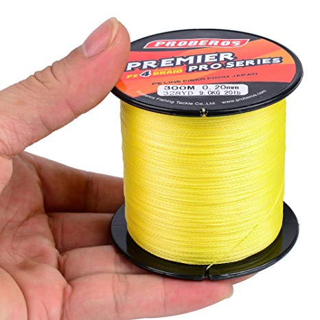 Baikalbass SuperPower Braided Fishing Line 4 Strands Stronger Multifilament PE Braid Wire for Saltwater 6LB-100LB 110yards 328yards 547yards Super Strong Superline