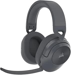 Corsair HS55 Wireless Core Gaming Headset (CA-9011291-NA) Wireless Audio or Bluetooth for PC, PS5, PS4, Mobile - Graphite Gray (Renewed)