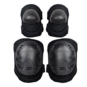 G-i-Mall Advanced Tactical Protective Pad Set with Knee Pads and Elbow Pads