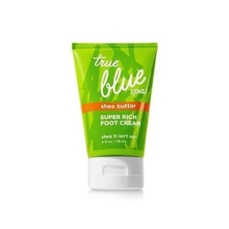 Bath and Body Works True Blue Spa Shea Butter Super Rich Foot Cream 4 Ounce Traveler